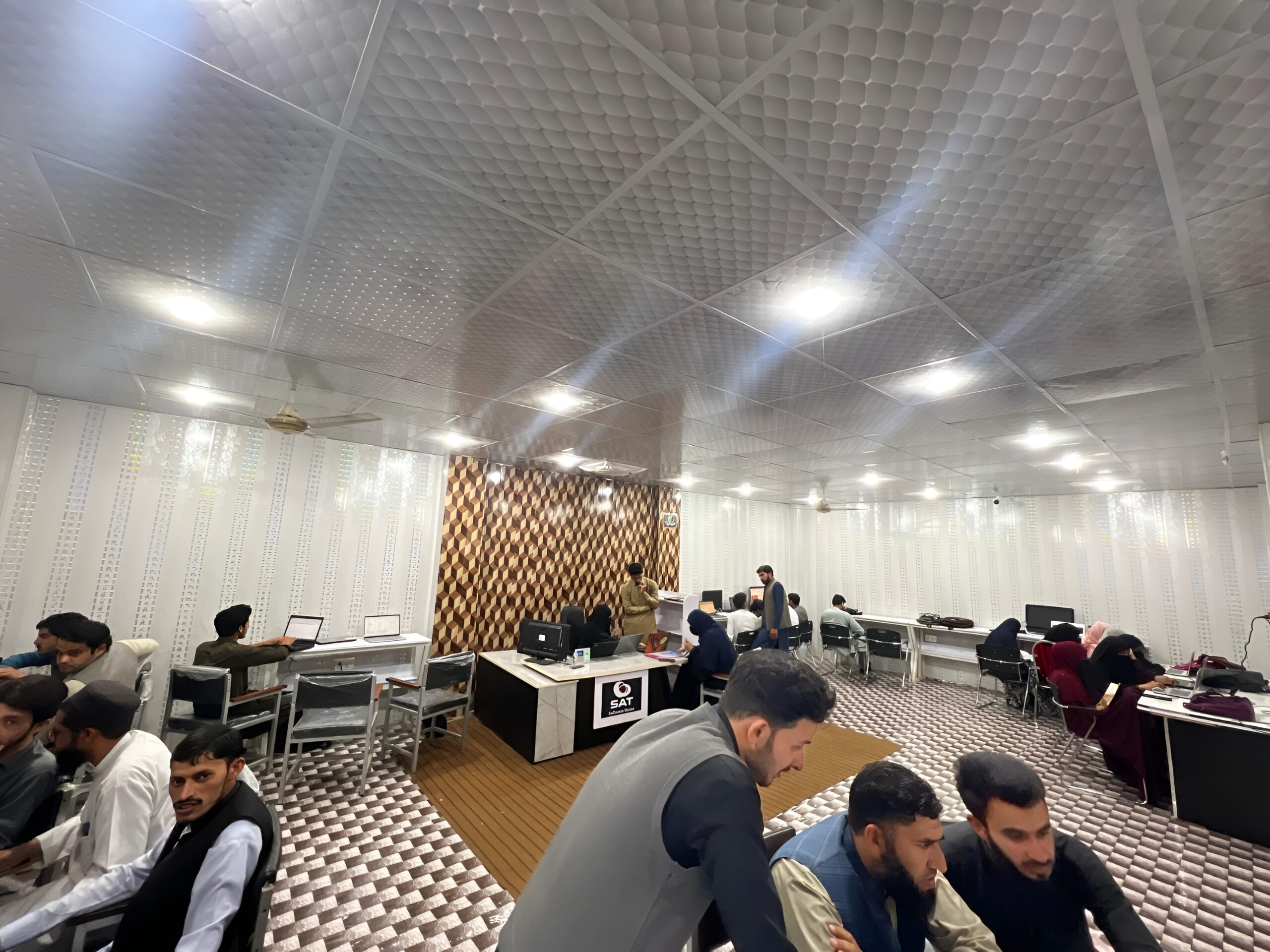 SAT Team Collaborating